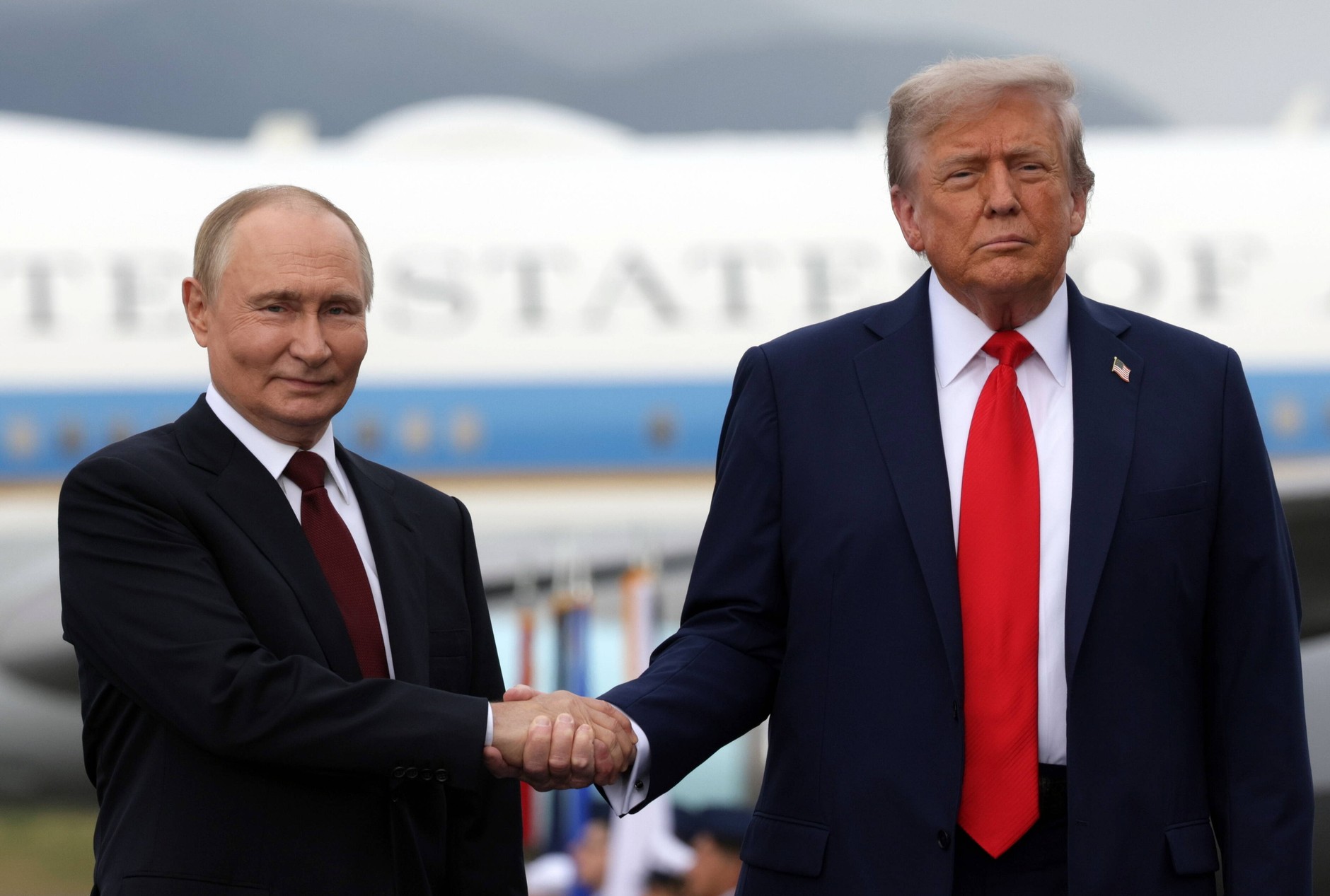 Vladimir Putin and Donald Trump meet in Anchorage, Alaska, August 15, 2025.