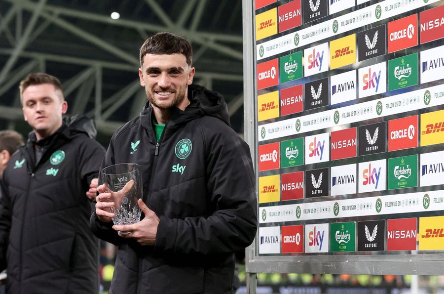 Troy Parrott was chosen man of the match against Portugal, after the Irish fans, conquered by the