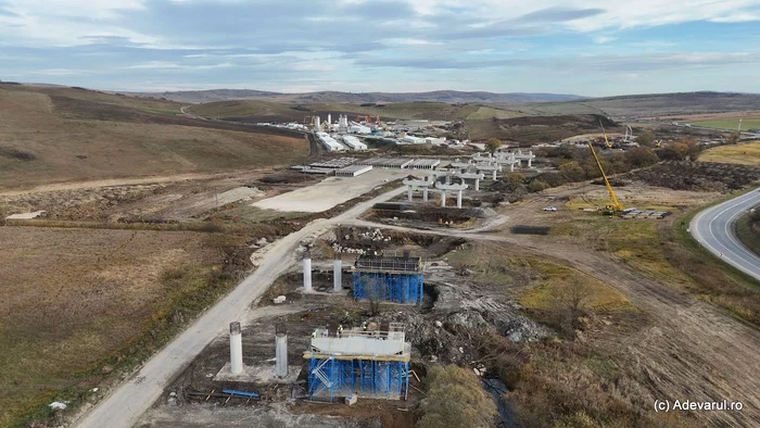 The Topa Mică viaduct in the construction site. Photo: Daniel Guță. TRUTH