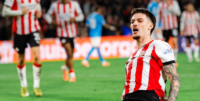 Dennis Man, the champion of spectacular goals. PSV Facebook photo