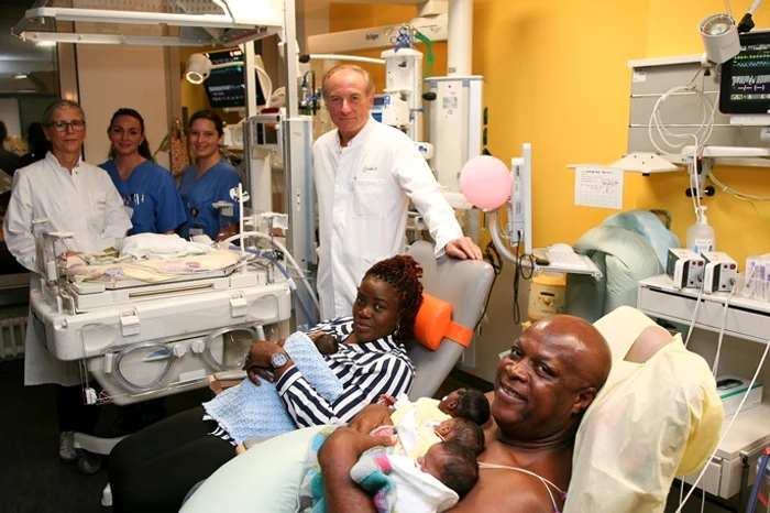 Births of quintuplets are rare. PHOTO Charité