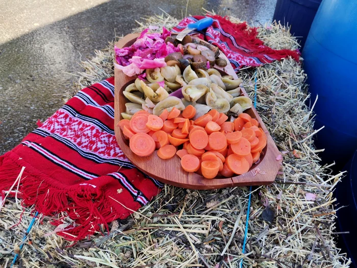 The pickled vegetables at Crăciun farm were in great demand on Harvest Day PHOTO: Alina Mitran