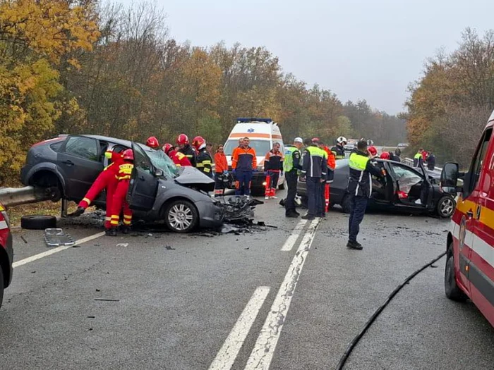 Accident on DN56/PHOTO: Facebook Ziarul De Calafat