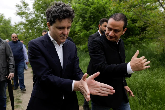 Daniel Băluță and Nicuşor Dan PHOTO Inquam Photos / George Călin