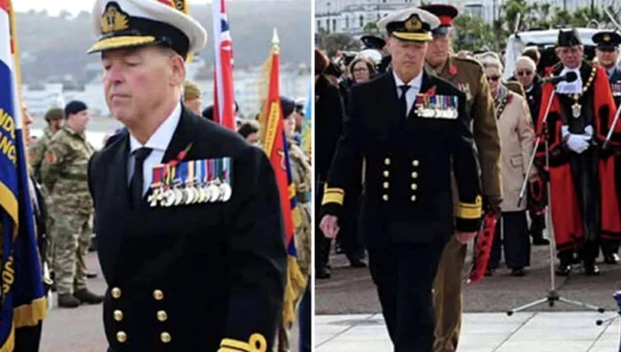 The man was caught at the Remembrance Day ceremony PHOTO X / Mike Alderson