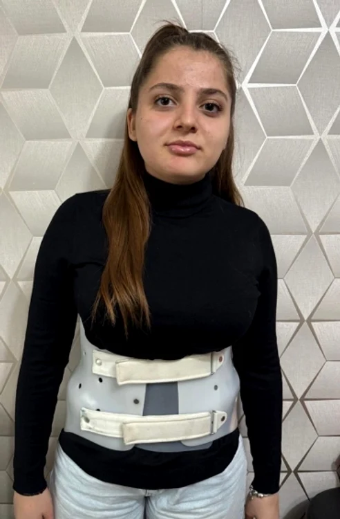 Alexandra has been wearing a special corset for over a year, but the disease has progressed even so PHOTO: saving a heart 