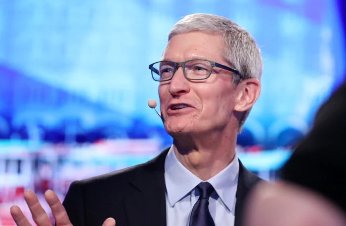 Tim Cook has been CEO of Apple since 2011. PHOTO: EPA-EFE