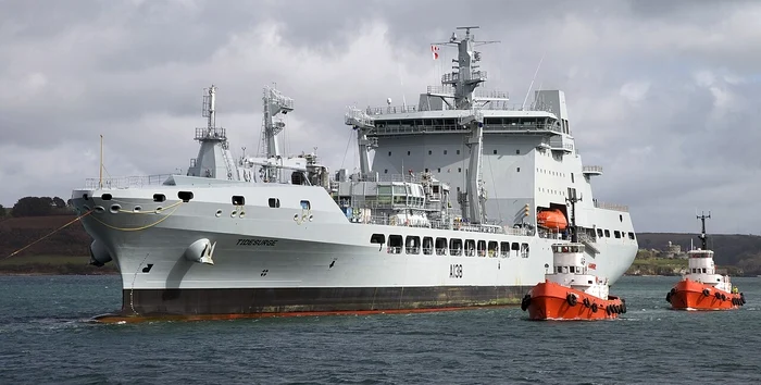 The soldier disappeared on board the RFA ship Tidesurge. PHOTO: Wikipedia
