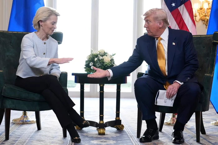 Președinta Comisiei, Ursula von der Leyen, nu vrea să-l supere pe Trump. FOTO: Profimedia