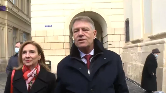 Carmen and Klaus Iohannis in Sibiu