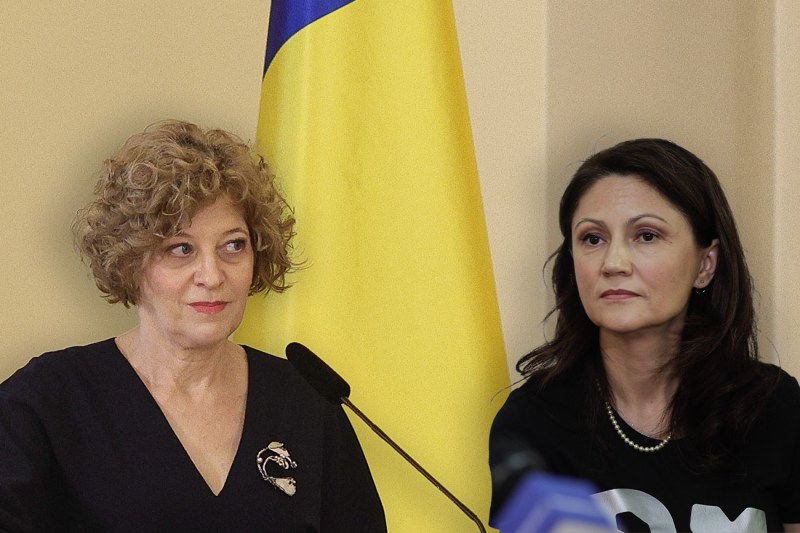 Oana Gheorghiu and Carmen Uscatu. Inquam Photos / Octav Ganea. Collage: Ion Mateș / Hotnews