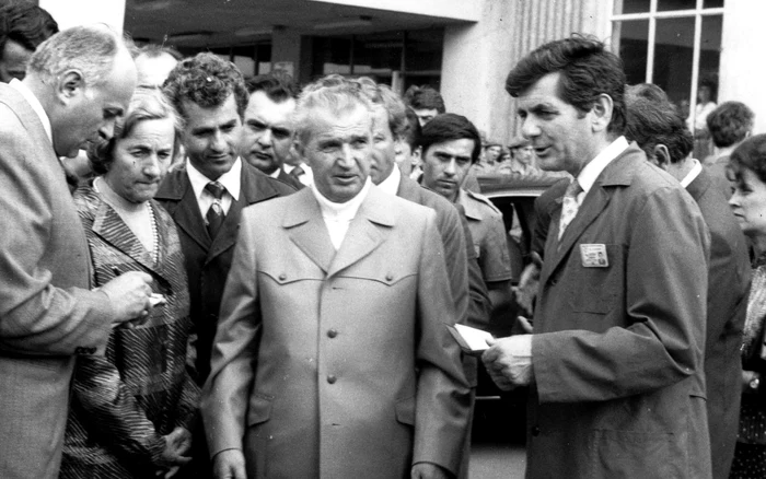 Ceausescu in 1986. Source: Fortepan Sütő András, Új Élet editoség.