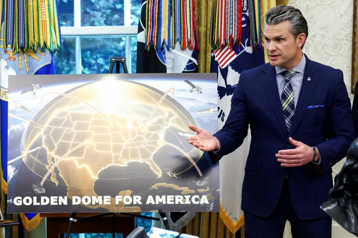 The Golden Dome presented by the US Secretary of War/PHOTO:X