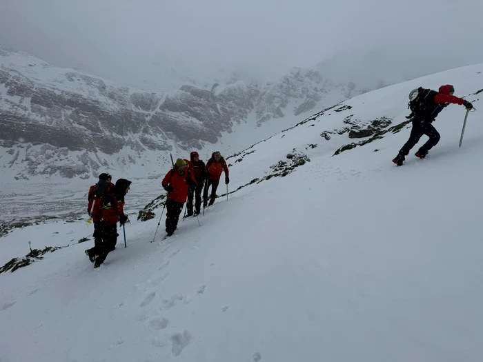 Search operations will resume when weather permits. PHOTO: Facebook/Salvamont Brașov