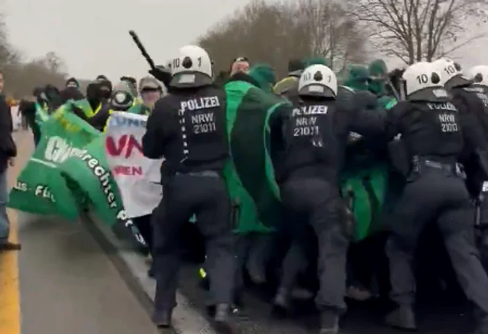 Protests took place in Giessen PHOTO Video capture X / Ian Collins @Ian_Collins_03