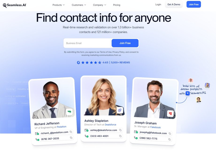 Seamless.AI to jeden ze start-upów typu "vertical AI". Specjalizuje się w sprzedaży i segmencie CRM