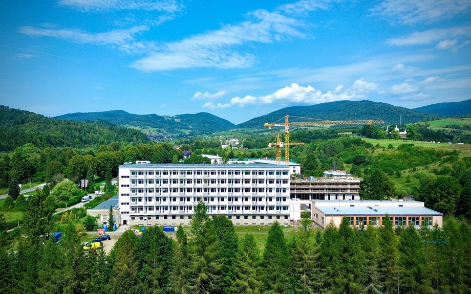 The Metalowiec hotel in Muszyna has entered the final stage of works