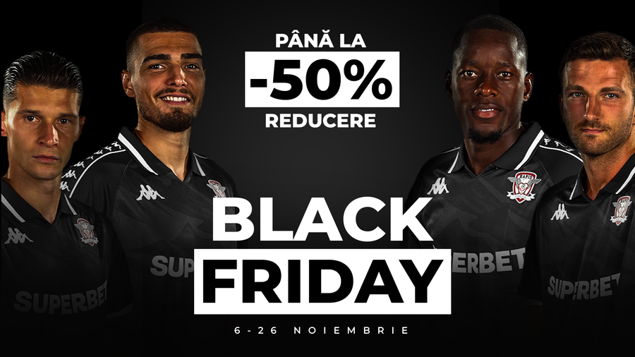 Black Friday premiere in Romania! Thousands of official Super League club items available on the most anticipated day of the year