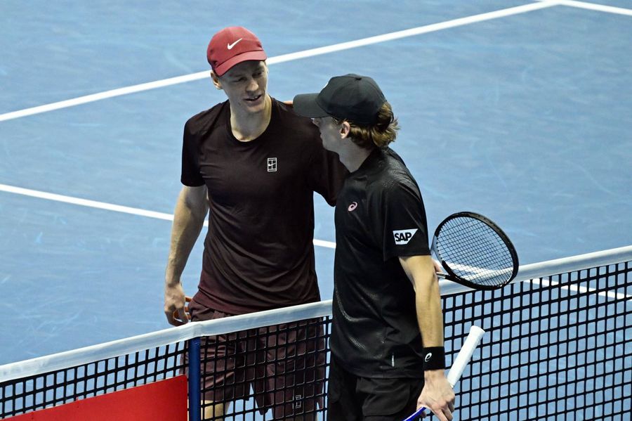 Jannik Sinner and Alex de Minaur at the ATP Finals Photo: Imago Images Jannik Sinner, for the third time in a row in the last act at the ATP Finals » Defeated de Minaur for the 13th time!