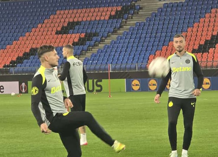 Images from the official training held by FCSB in Basel / PHOTO: GSP