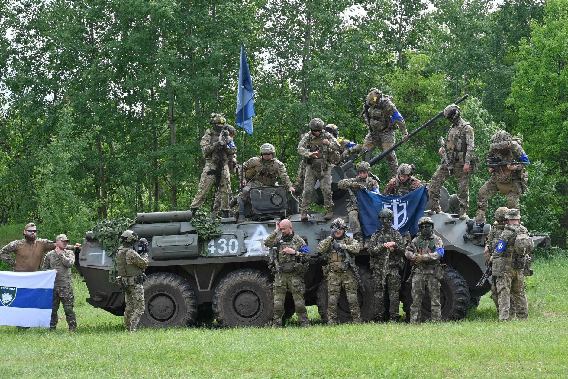 Legion soldiers "Freedom of Russia" (illustrative photo)