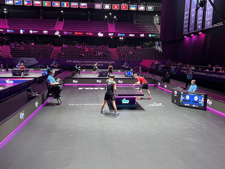 Iulian Chiriță, qualifying for the quarter-finals of the World Junior Championship/Photo: David Istrate (GSP.ro)
