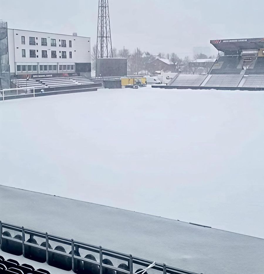 Tough conditions for Juventus at the Arctic Circle » Heavy snow in Norway! It is announced -10 degrees at the start of the game