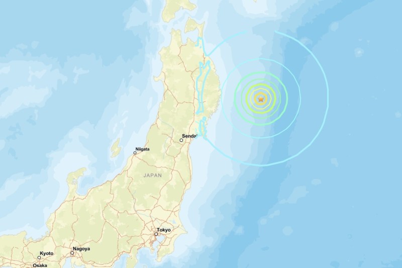 6.8 magnitude earthquake in Japan, tsunami alert issued