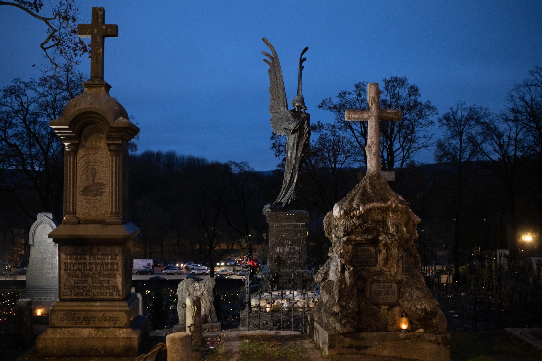 Cemetery on Rossa in Vilnius, Lithuania