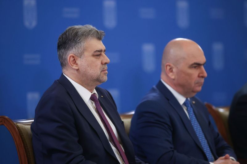 Marcel Ciolacu and Ilie Bolojan. Photo: Inquam Photos / George Călin