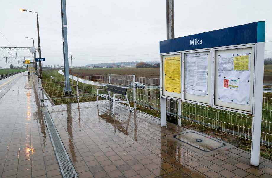 The town of Mika - this is where the act of sabotage took place on the railway tracks