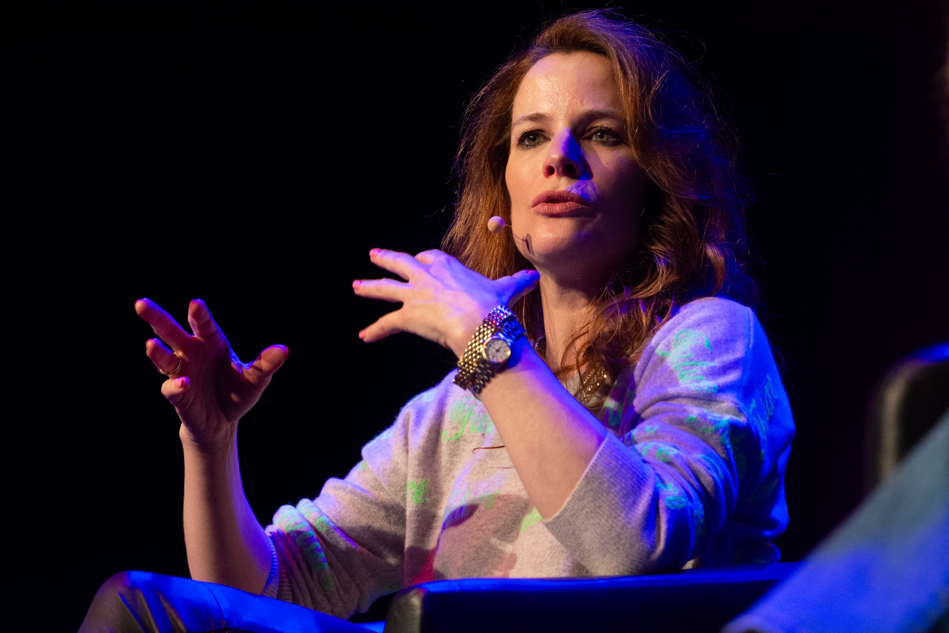 Futurologist Florence Gaub at the Cologne International Literary Festival, March 15, 2024.