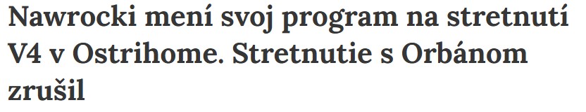Slovak media comment on Karol Nawrocki's move
