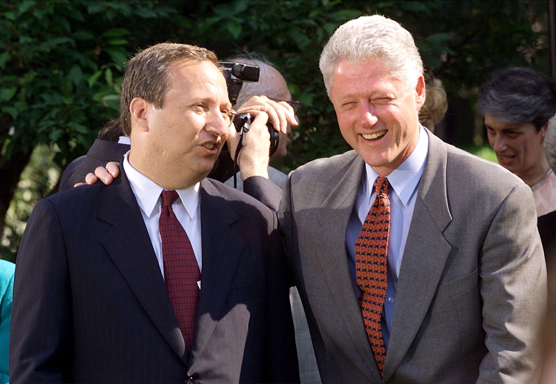 Bill Clinton, US President, with candidate for Treasury Secretary Lawrence Summers. Washington, May 12, 1999