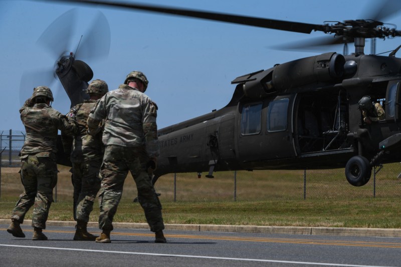 Several people were hurt after a suspicious package was delivered to a military base near Washington