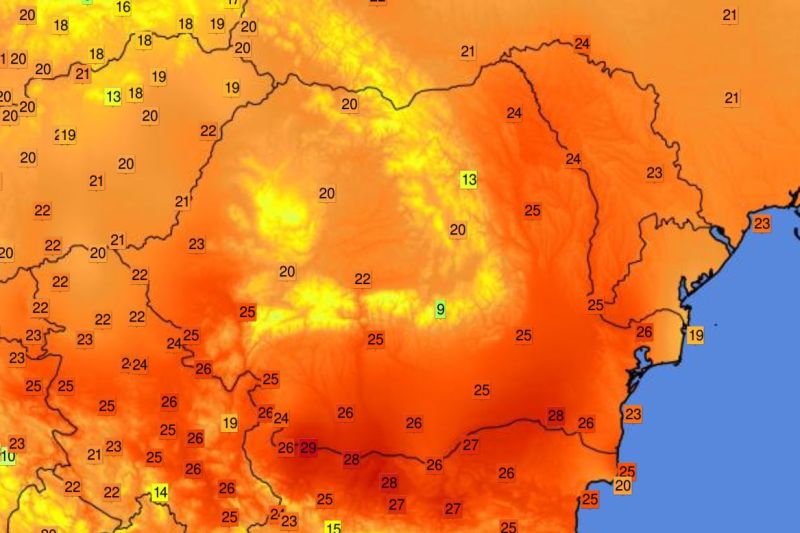 Weather records at the end of autumn. Years when there were summer temperatures in the last days of November