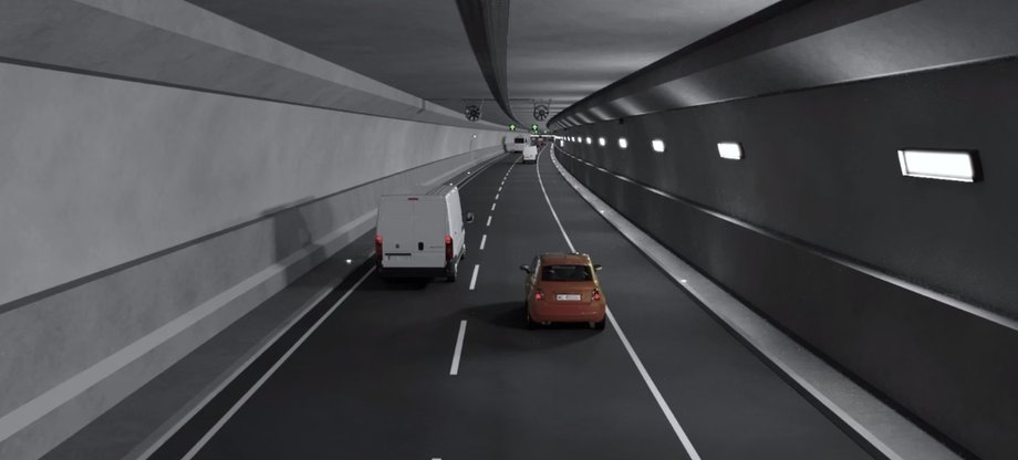 This is what the inside of the tunnel is supposed to look like