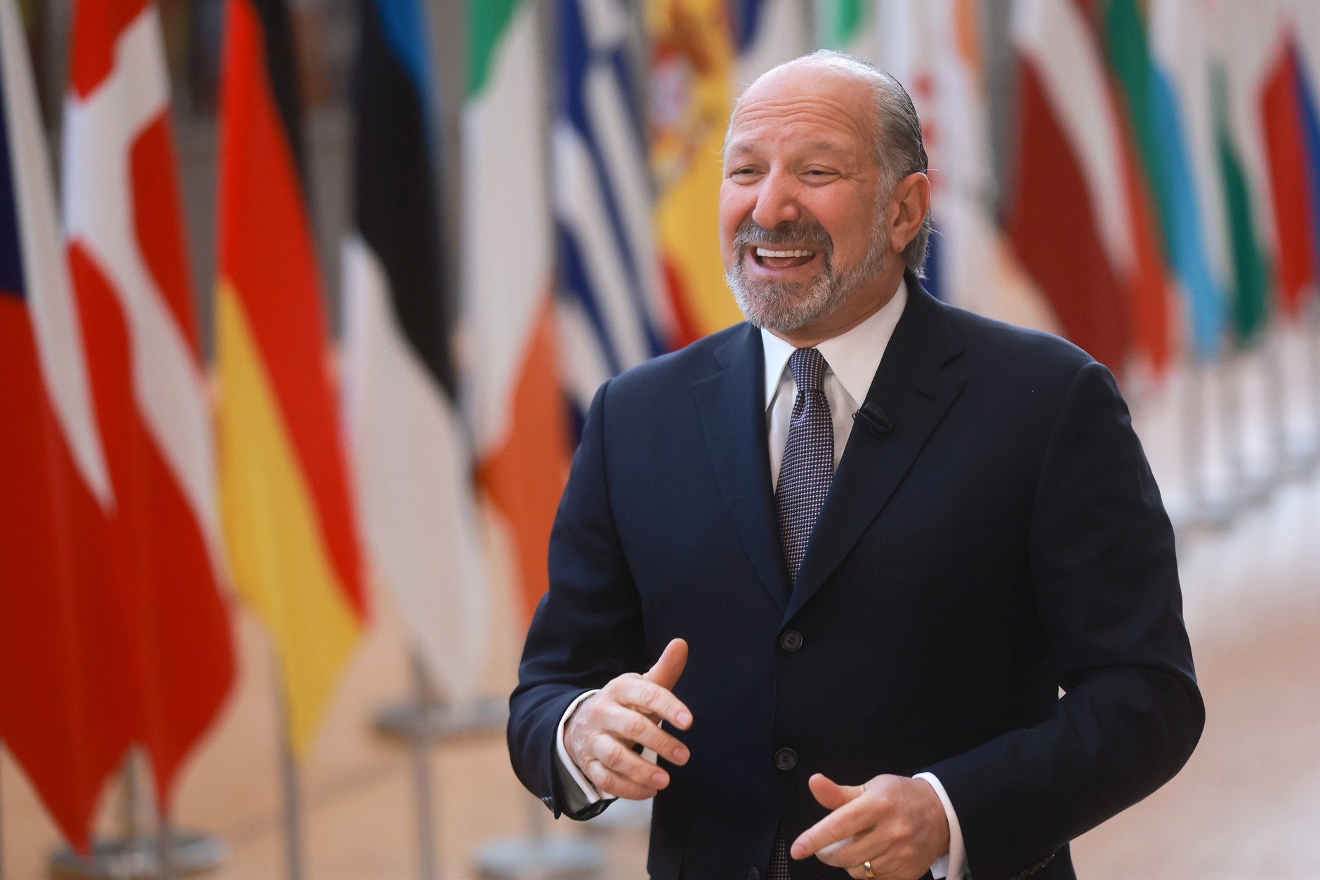 Howard Lutnick, US Secretary of Commerce, before his meeting with European trade ministers. Brussels, 24 November 2025