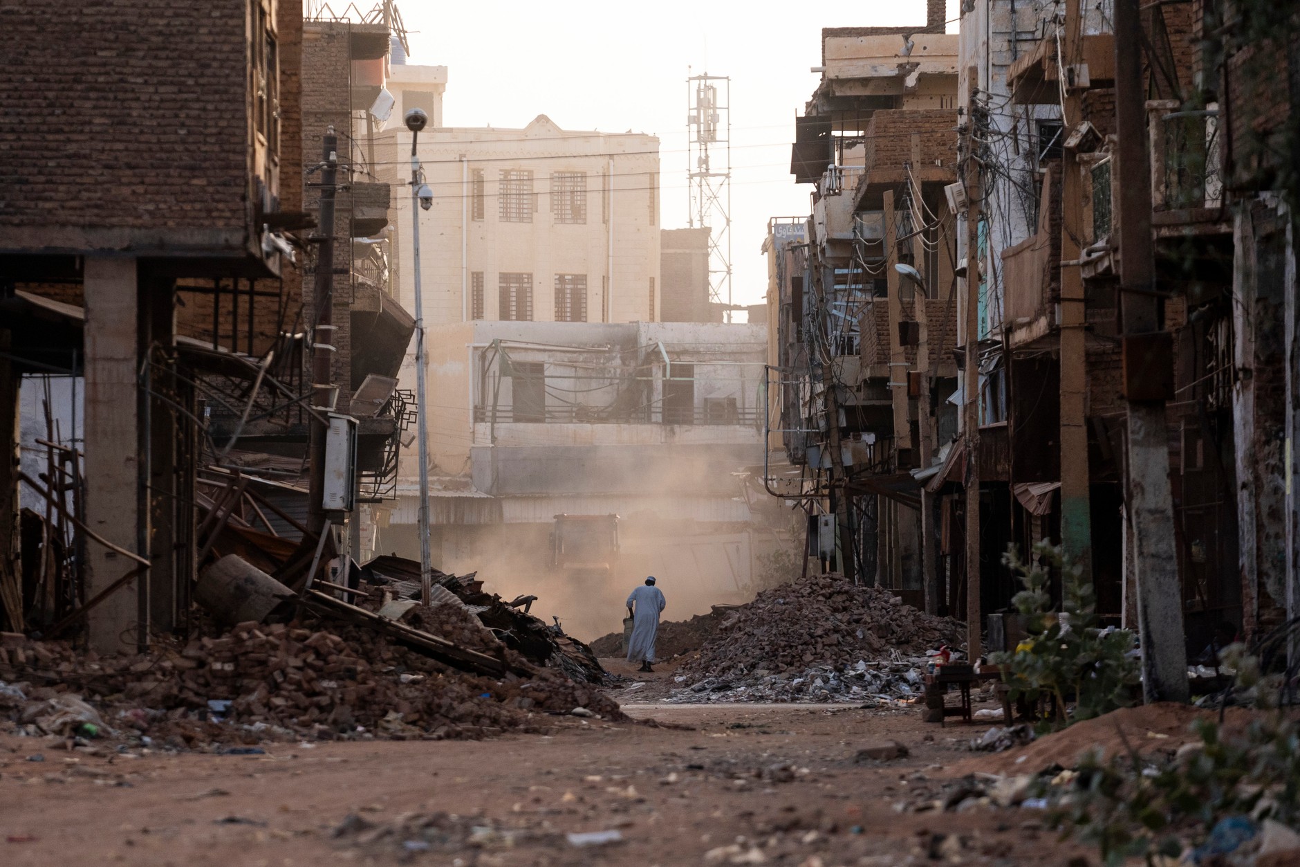 Destroyed Omdurman - the largest city of Sudan