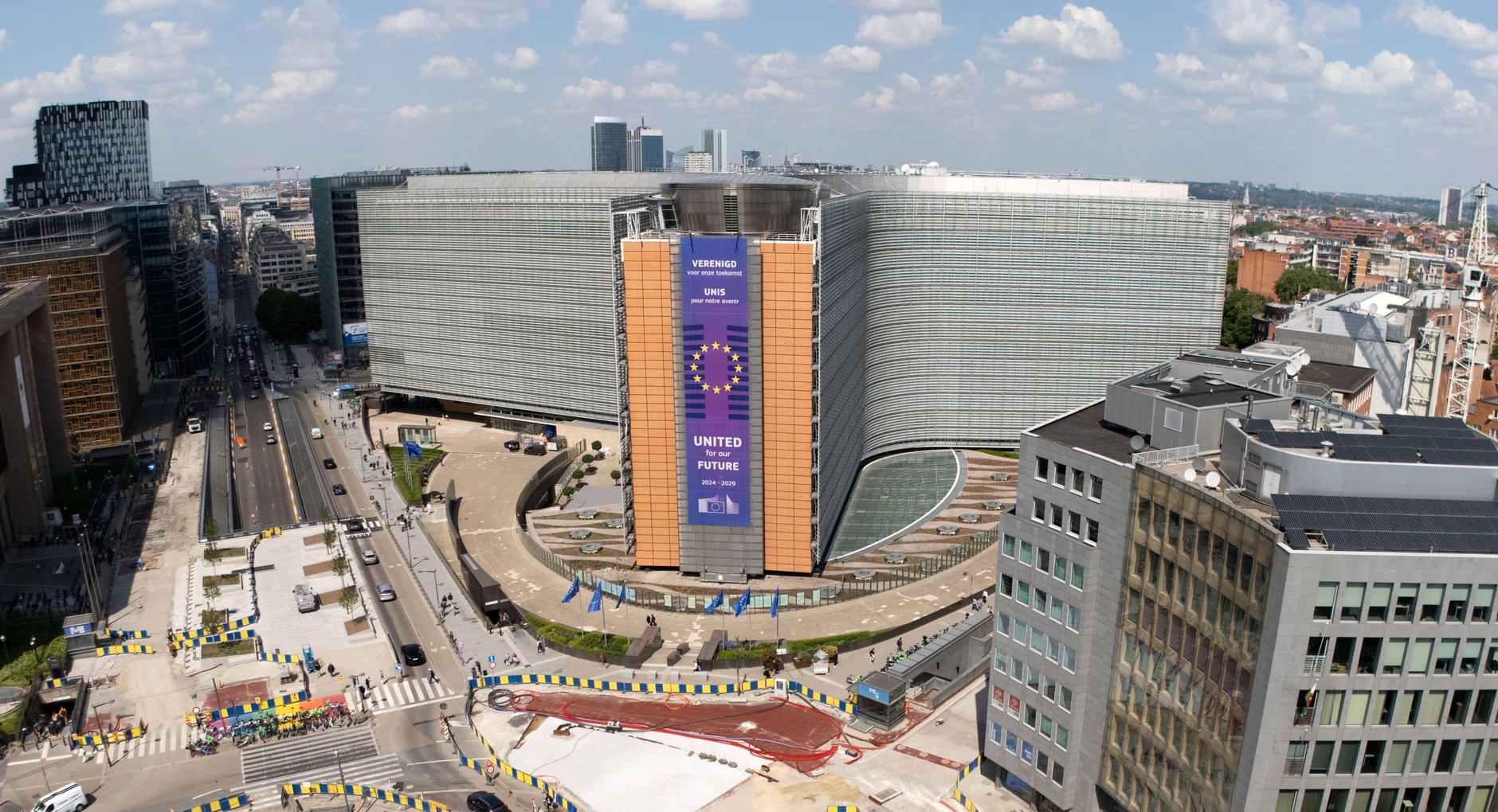 Berlaymont building - headquarters of the European Commission, Brussels, Belgium, May 19, 2025.