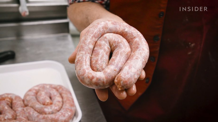 This British sausage has a spiral shape and a taste that is hard to forget
