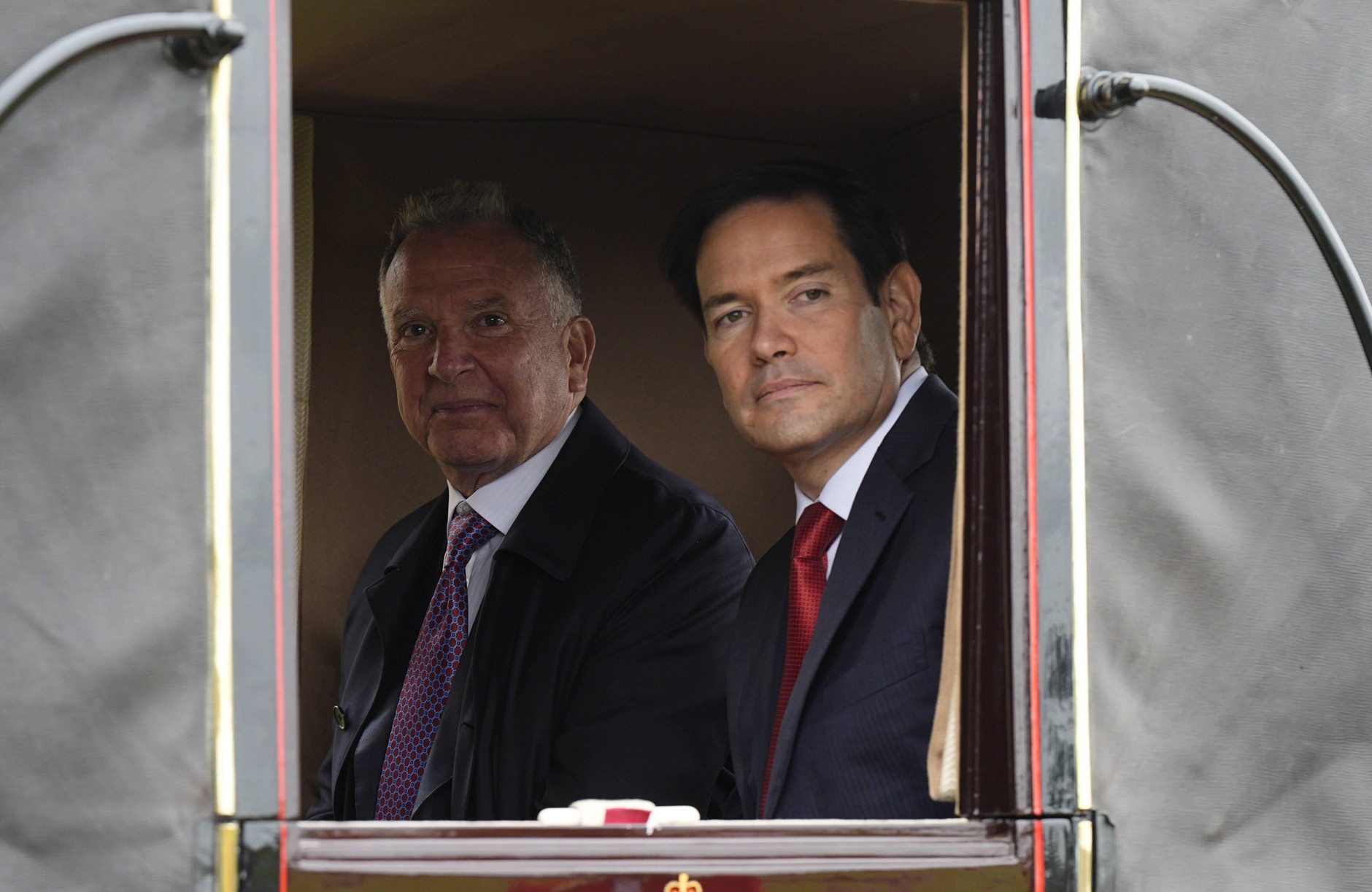 On the left, US special envoy for the Middle East Steve Witkoff, on the right US Secretary of State Marco Rubio. Windsor, UK, September 17, 2025