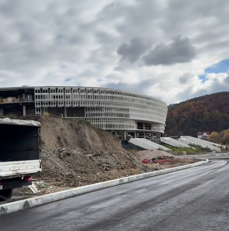 The new multipurpose hall in Brașov - images from November 2025 // photo: Facebook capture Brașov City Hall