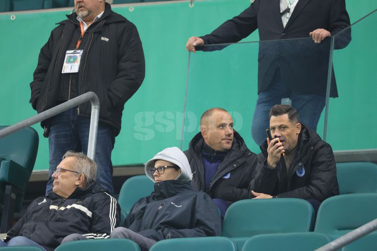Mirel Rădoi during the break of the match between Rapid Vienna - Universitatea Craiova / Photo: Ionuț Iordache (GSP)