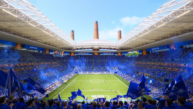 What the Birmingham City Powerhouse Stadium would look like