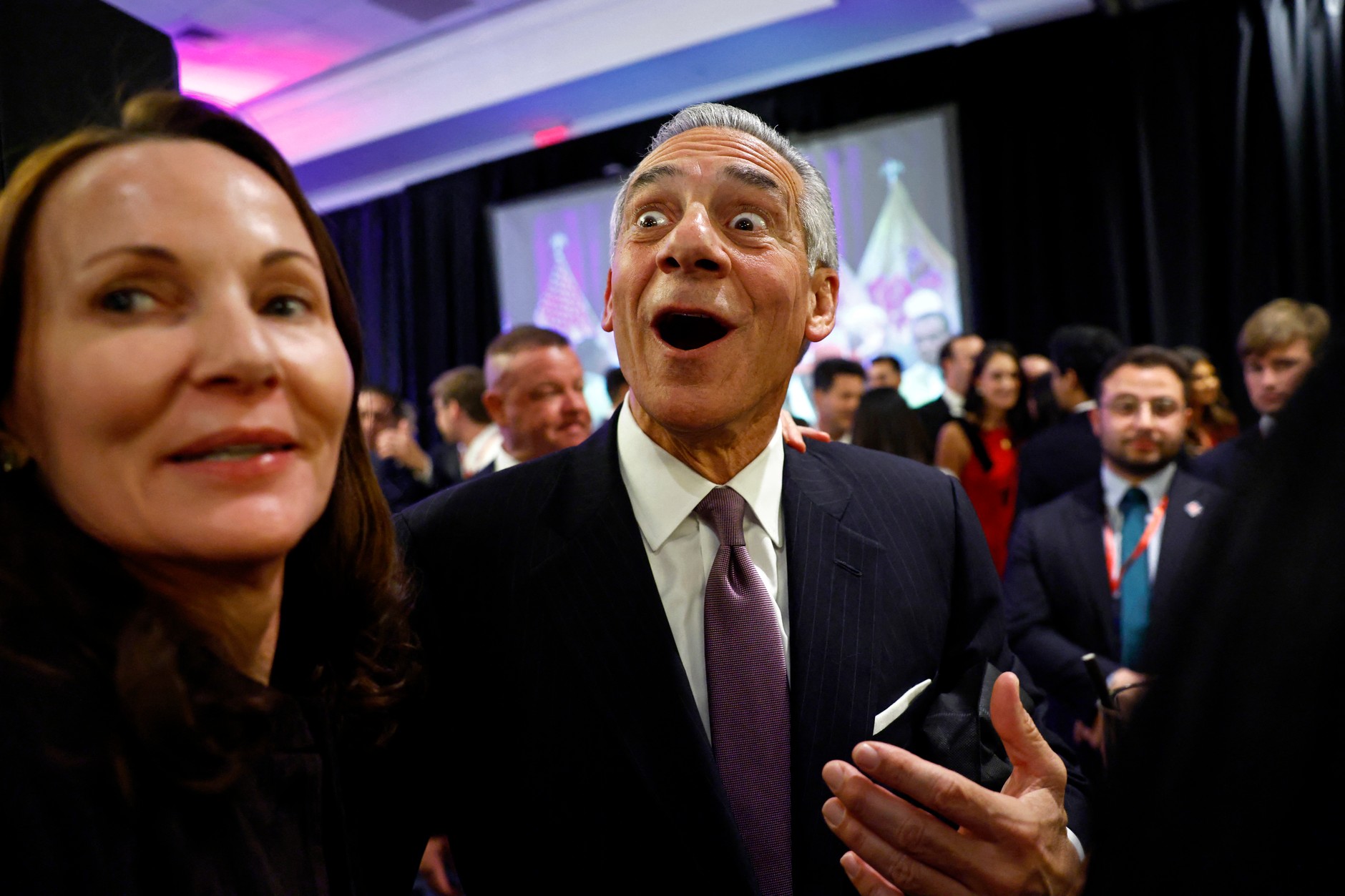 Jack Ciattarelli, Republican candidate for Governor of New Jersey, on election night. Bridgewater, November 4, 2025