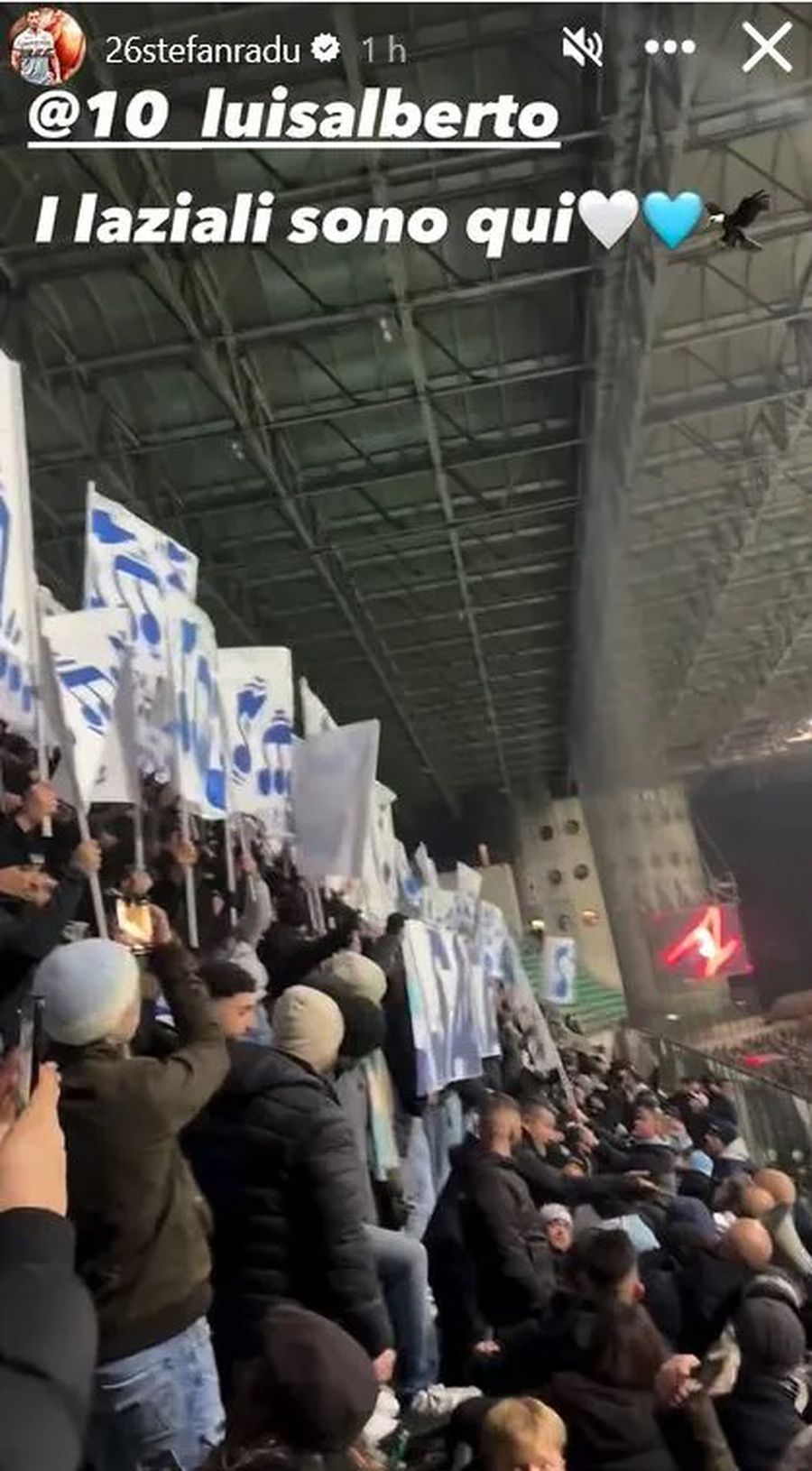 The video posted by Șetafn Radu on Instastory before the AC Milan - Lazio match at San Siro Ștefan Radu, indispensable at Lazio's matches » Who was he with at San Siro and what message did he share on Instagram!