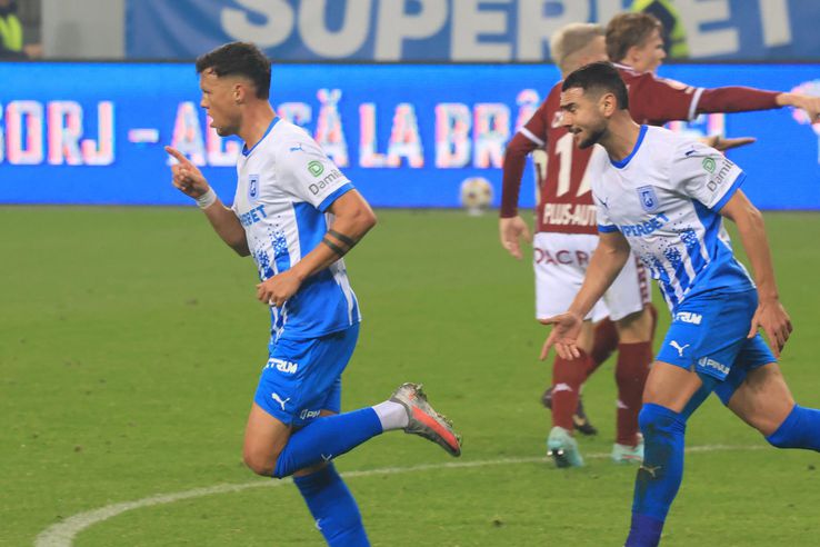 The goal of Adrian Rus from Craiova University - Rapid. PHOTO: Ionuț Iordache (GSP.ro)