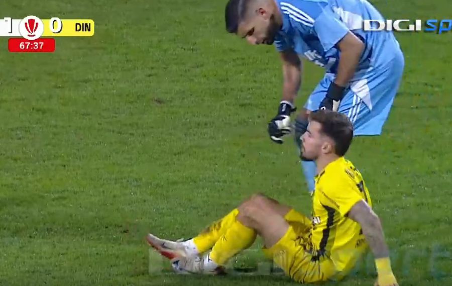 Another blow for Dinamo! He got injured in Botoșani and howled in pain