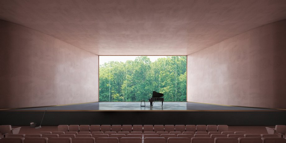 Visualization of the Chopin International Music Center, concert hall